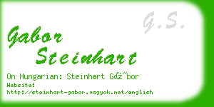 gabor steinhart business card